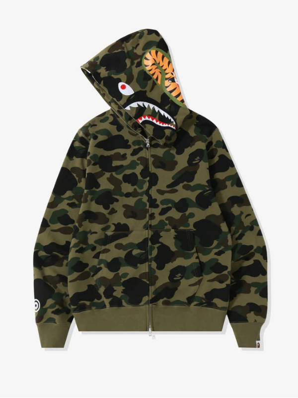 1st Camo Shark Full Zip Hoodie