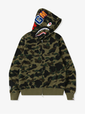1st Camo Shark Full Zip Hoodie