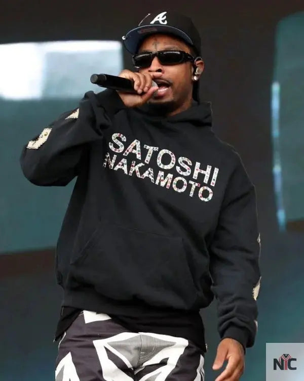 21 Savage Satoshi Nakamoto Black Hoodie Clanton Jacket