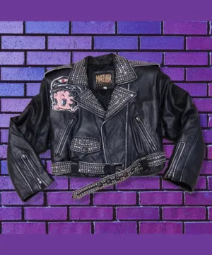 80’s Betty Boop Studded Maziar Leather Jacket