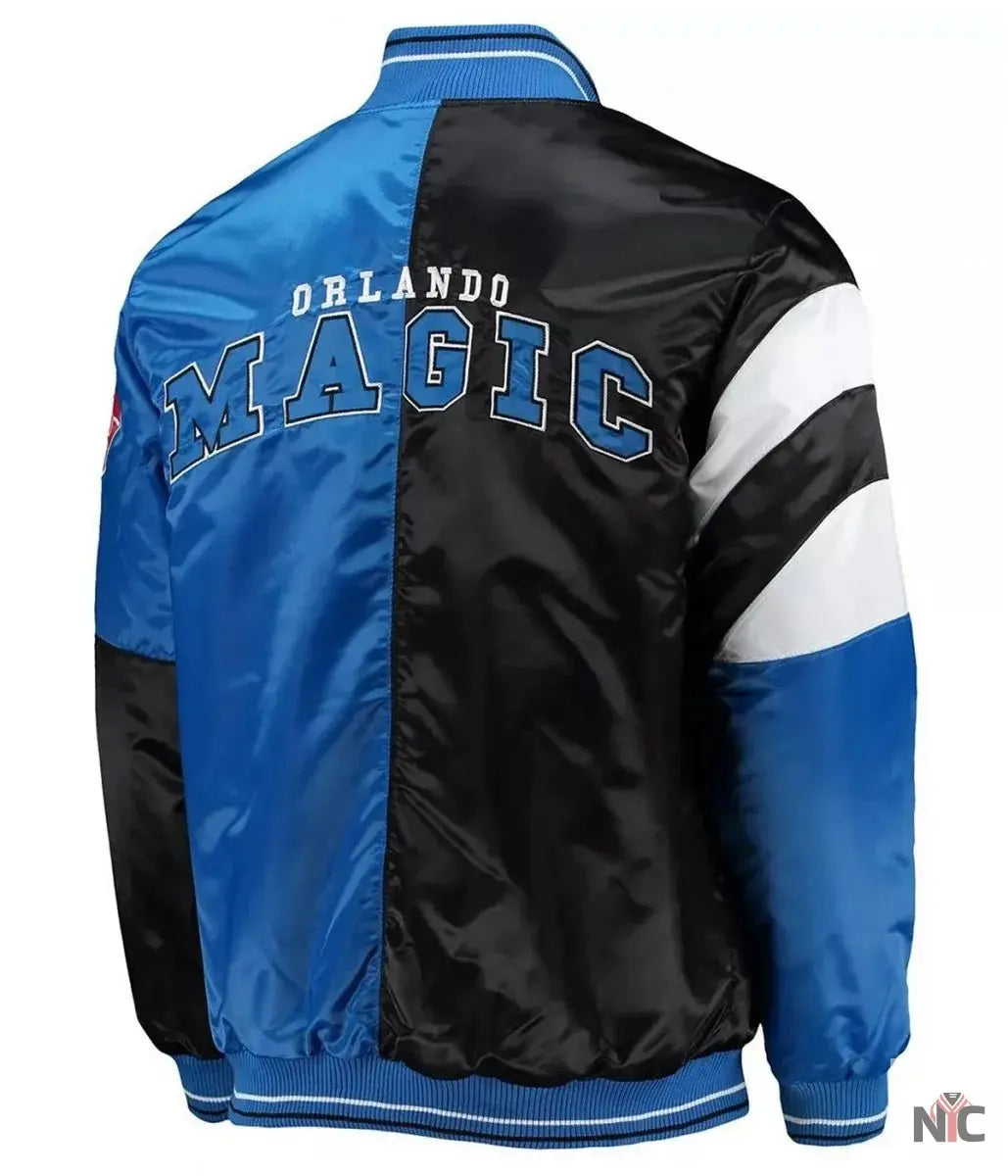 75th Anniversary Orlando Magic Leader Color Block Satin Jacket Clanton Jacket