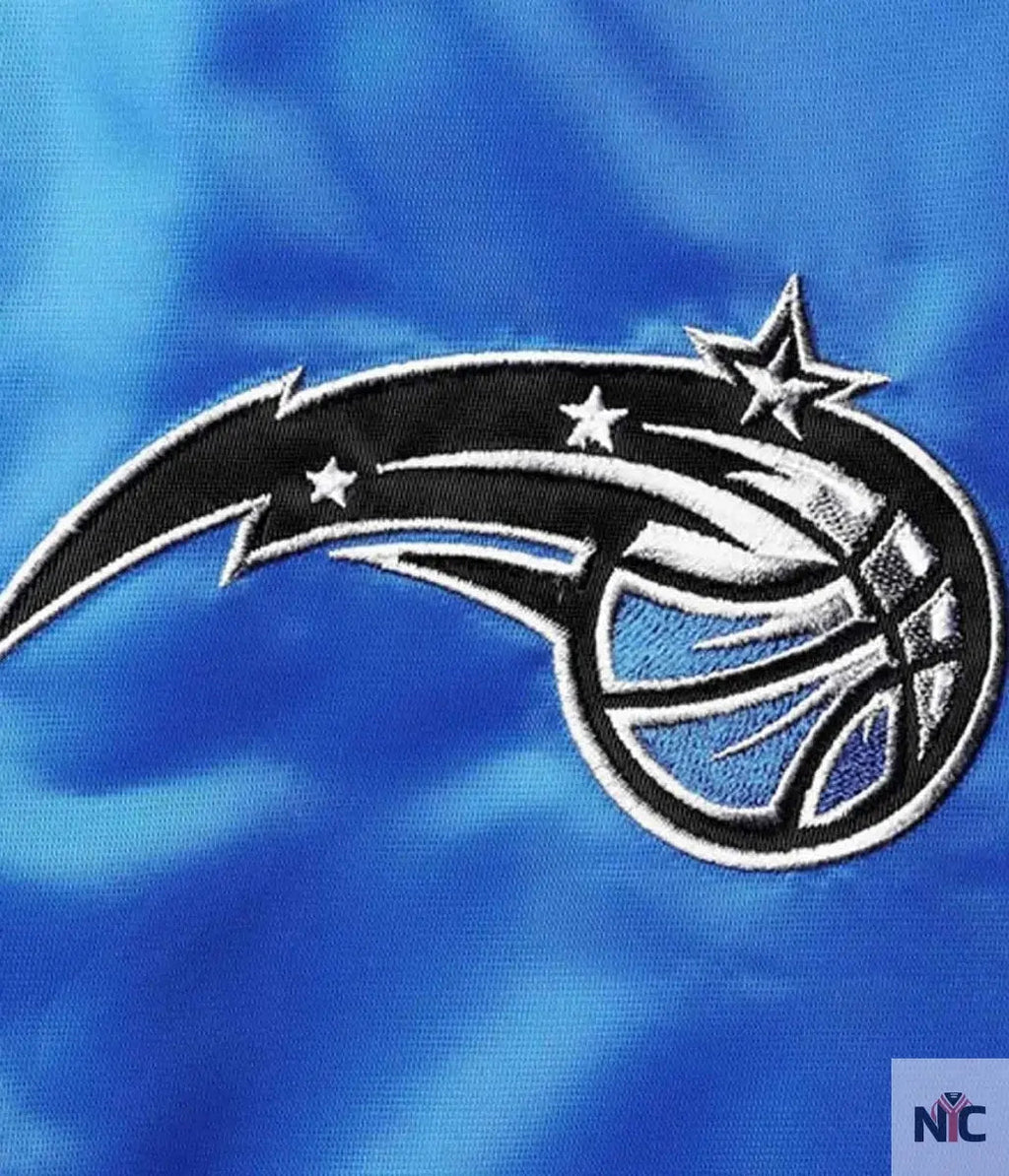 75th Anniversary Orlando Magic Leader Color Block Satin Jacket Clanton Jacket