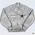 80’s Dallas Cowboys Silver Bomber Jacket Clanton Jacket