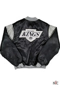 80’s Los Angles Kings Black Satin Jacket Clanton Jacket