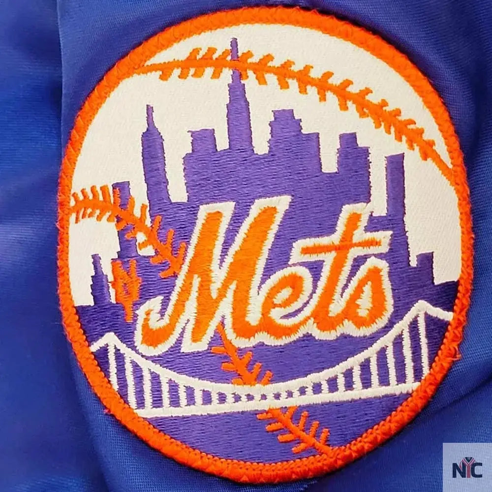 80’s New York Mets Blue Bomber Jacket Clanton Jacket