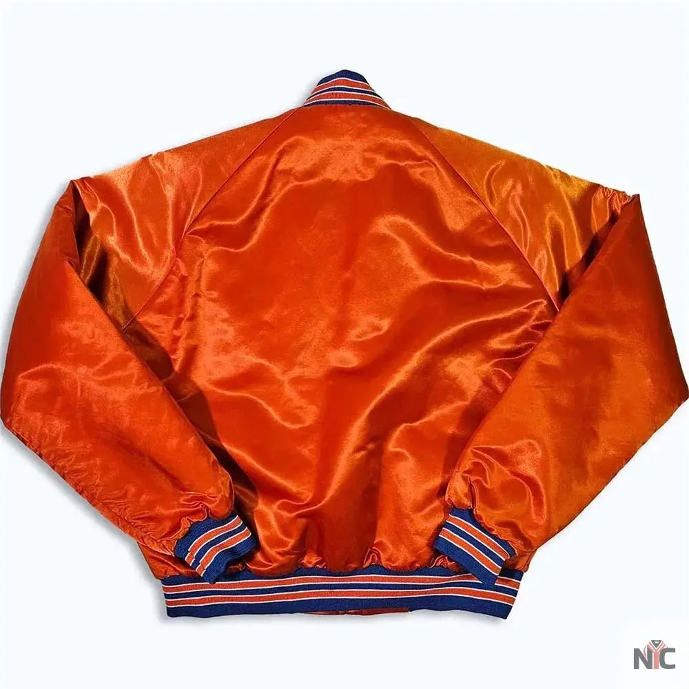 80s Denver Broncos Orange Bomber Jacket Clanton Jacket
