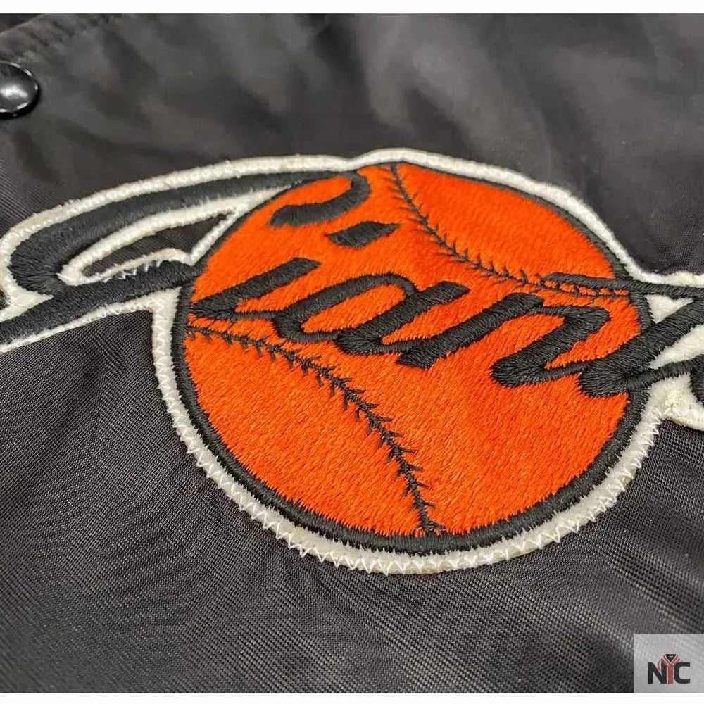 80s San Francisco Giants Bomber Satin Jacket Clanton Jacket