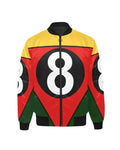 8 Ball Printed Satin Bomber Jacket
