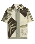 9-1-1 S08 Aisha Hinds Leaves Print Bowling Shirt