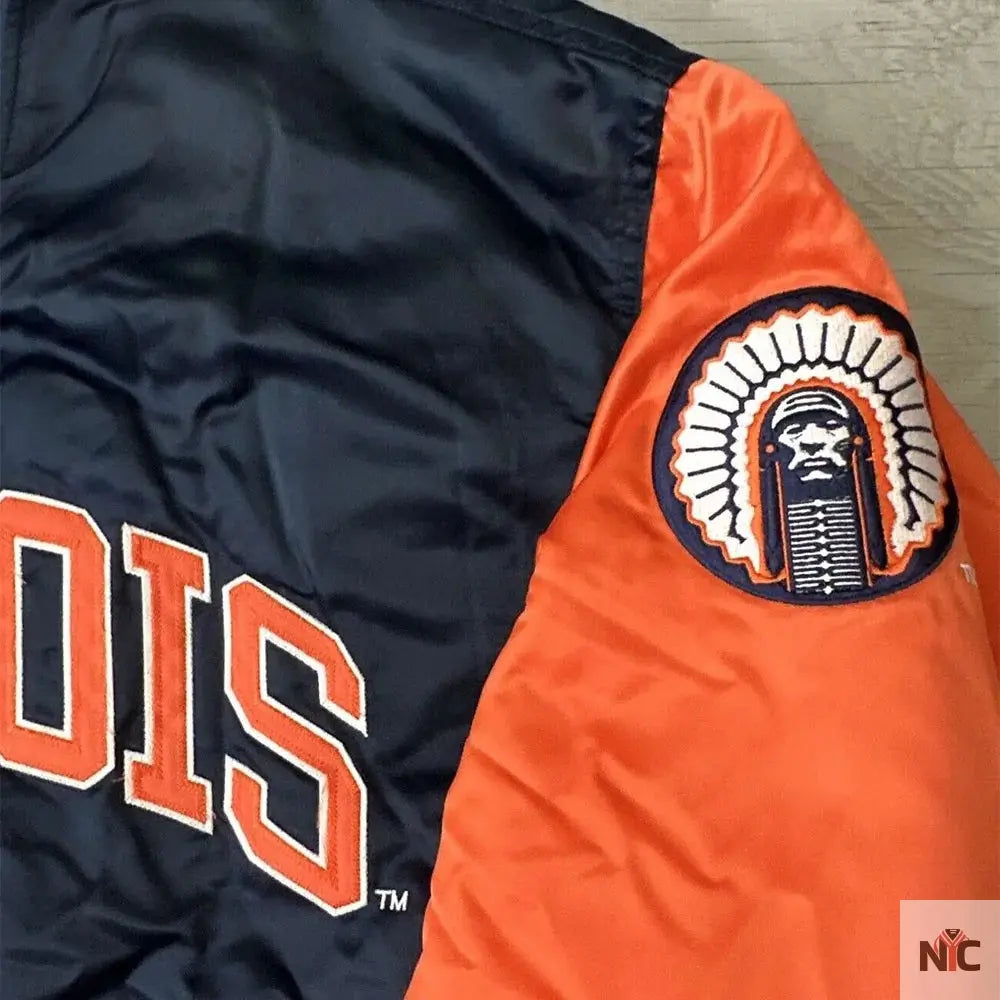 90’s Illinois Fighting Illini Jacket Clanton Jacket