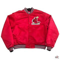 90’s St Louis Cardinals Red Satin Jacket Clanton Jacket