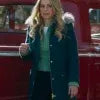 A Christmas Less Traveled Candace Cameron Bure Blue Coat