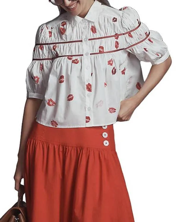 A Make or Break Holiday Hunter King White Blouse