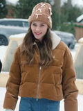 A Merry Little Ex-Mas Emily Hall Corduroy Puffer Jacket
