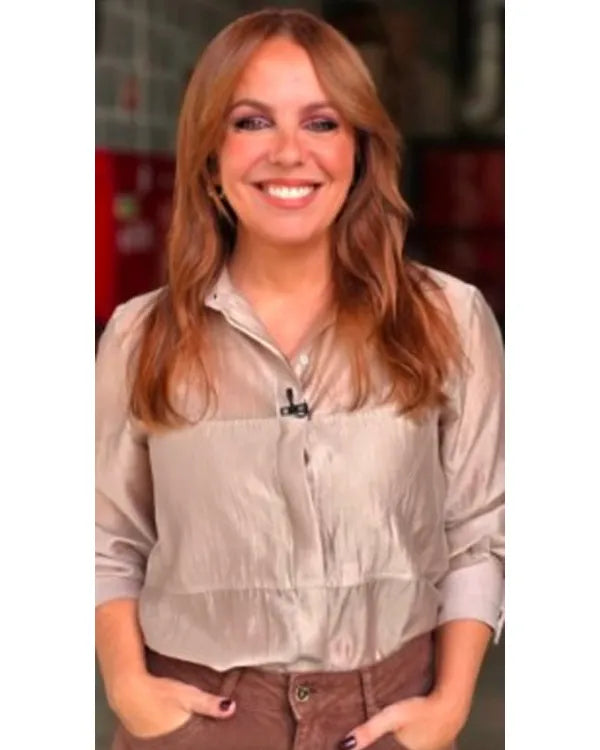 A Nossa Tarde Tânia Ribas de Oliveira Pink Blouse