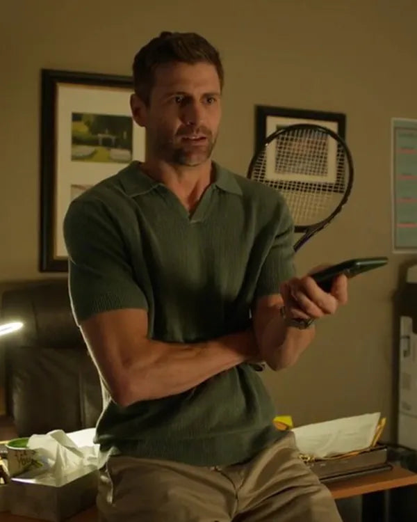 A Pickleball Christmas James Lafferty Green Polo Shirt