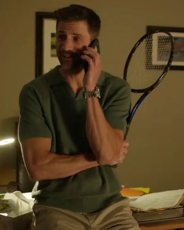 A Pickleball Christmas James Lafferty Green Polo Shirt