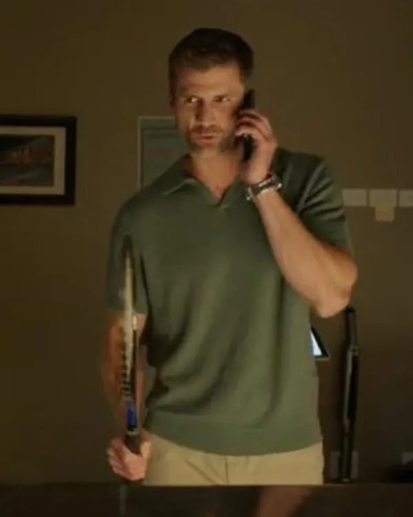 A Pickleball Christmas James Lafferty Green Polo Shirt