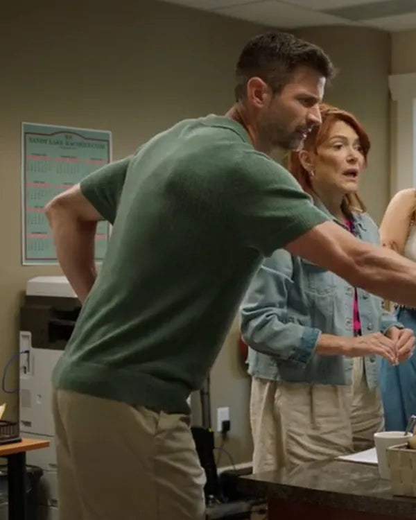 A Pickleball Christmas James Lafferty Green Polo Shirt