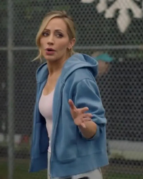 A Pickleball Christmas Zibby Allen Blue Hoodie