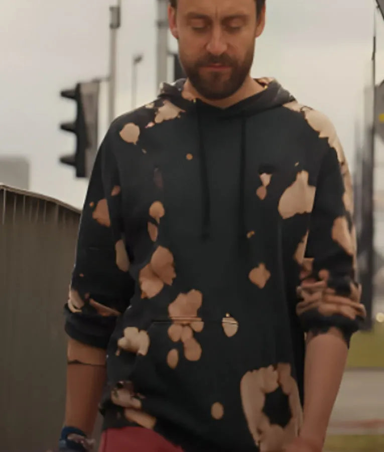 A Real Pain Benji Kaplan Black Printed Hoodie