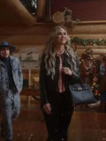 A Royal Montana Christmas Fiona Gubelmann Fringe Leather Jacket