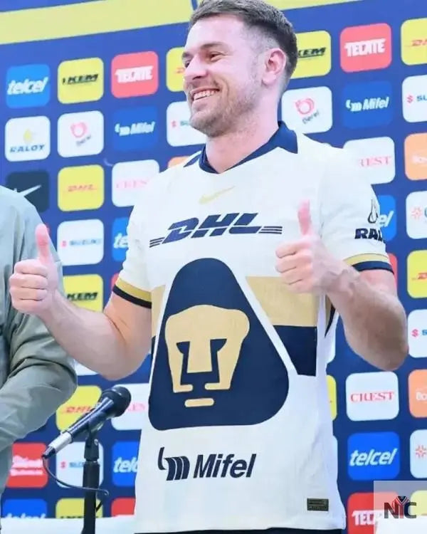 Aaron Ramsey Pumas UNAM 2025 Shirt Clanton Jacket