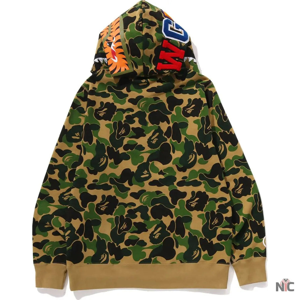 Abc Camo Crystal Stone Shark Full Zip Hoodie Mens Clanton Jacket