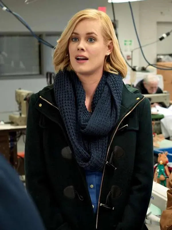 Abigail Hawk A Christmas in Vermont Green Wool Jacket