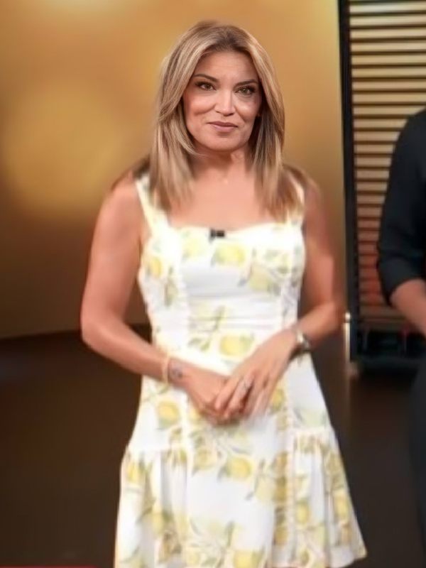 Access Daily Kit Hoover White Lemon Print Mini Dress Clanton Jacket