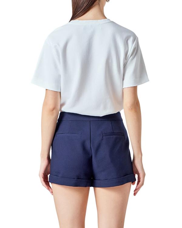 Access Hollywood Emily Orozco Embellished Heart Cutout Top