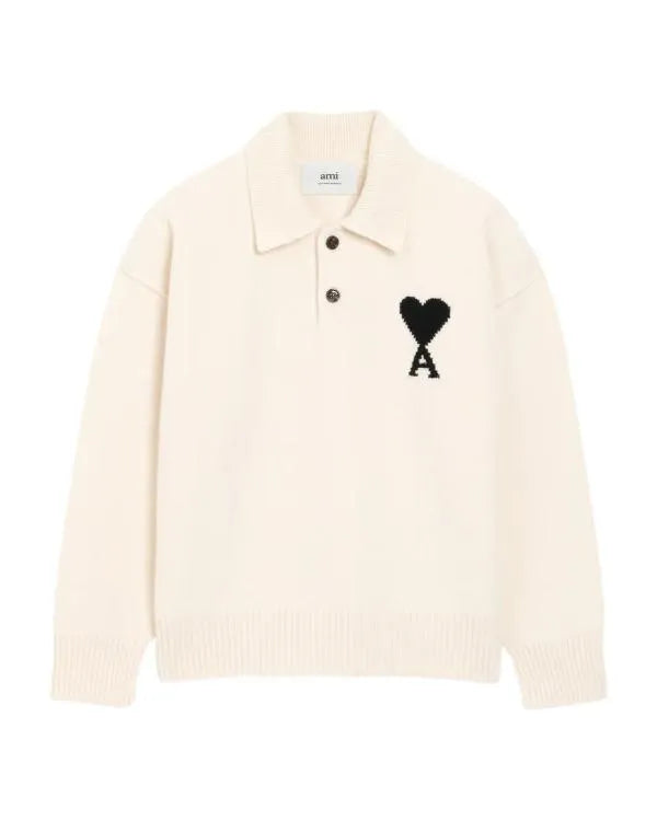 Access Daily 2025 EJ White Heart Polo Sweater