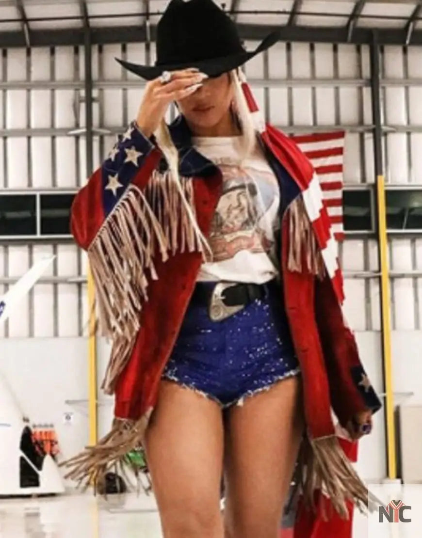 Coachella 2024 Beyonce Fringe Jacket Clanton Jacket
