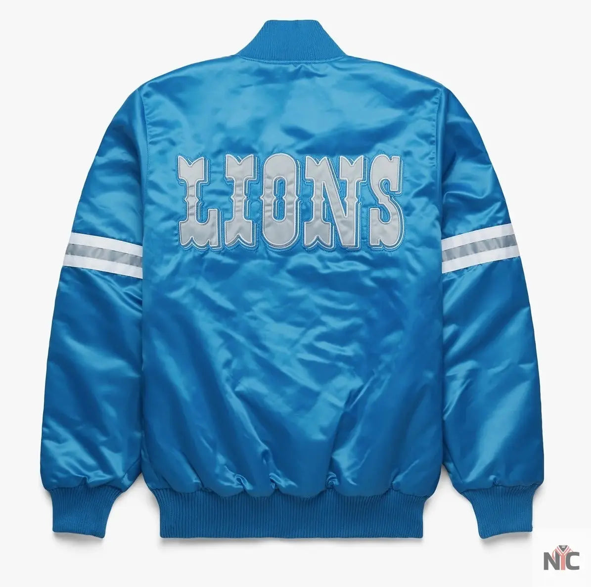 Detroit Lions Satin Varsity Jacket Clanton Jacket