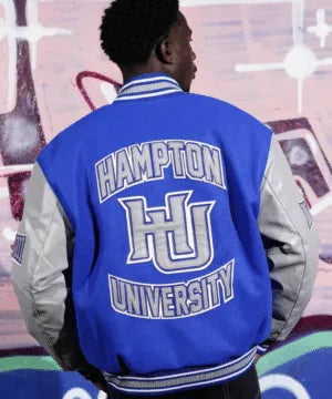 (Men) Hampton University Varsity Jacket