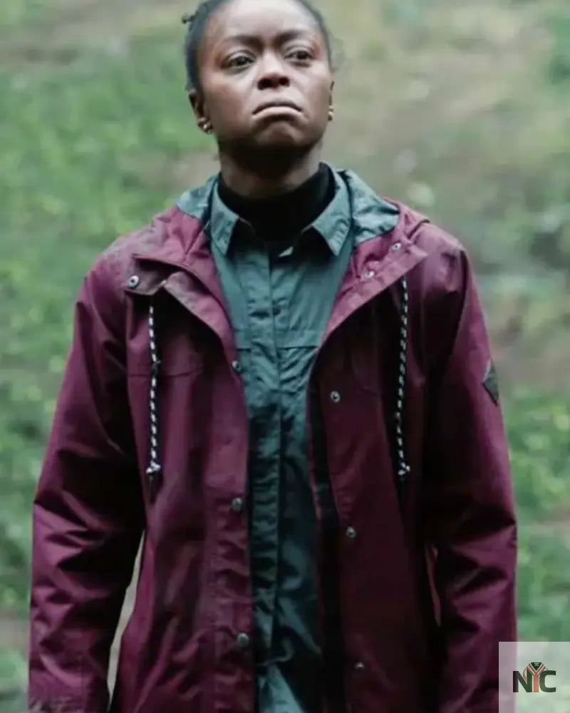 Parallel 2024 Danielle Deadwyler Maroon Hooded Jacket Clanton Jacket