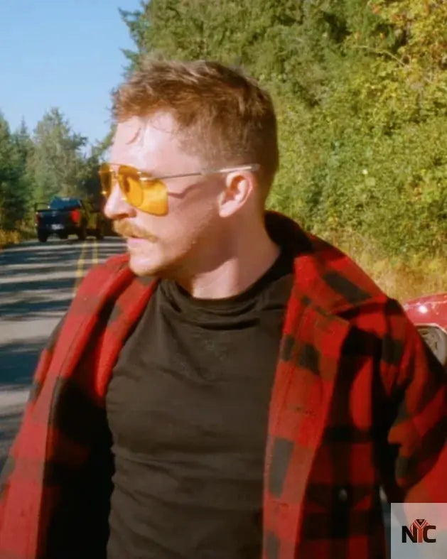 Strange Darling 2024 Kyle Gallner Plaid Jacket Clanton Jacket