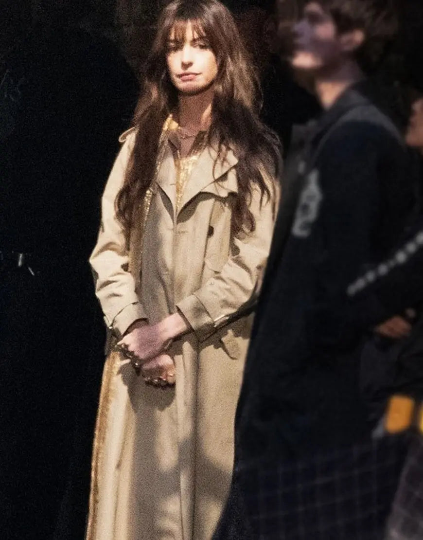 The Idea Of You 2024 Anne Hathaway Trench Coat Clanton Jacket