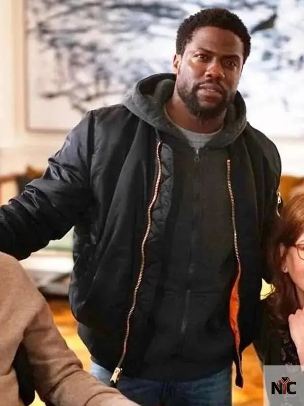 The Upside Kevin Hart Black Jacket Clanton Jacket