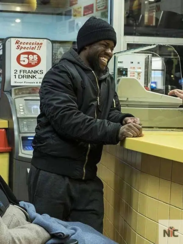 The Upside Kevin Hart Black Jacket Clanton Jacket